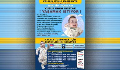 SMA hastası bebek için kampanya